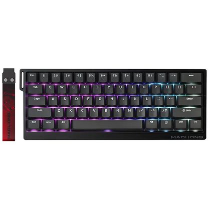 Игровая клавиатура MADLIONS MAD60 HE RGB Magnetic Amber Pro (черный)