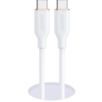 Кабель Anker 643 USB-C - USB-C (Flow, Silicone) 240W A8553 1.8 м (белый)
