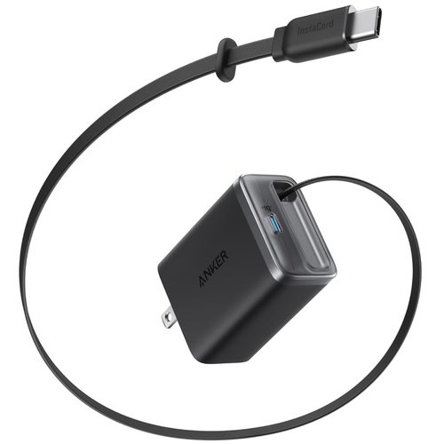 Anker Nano Charger 35W Built-In Retractable USB-C A2339 (черный)