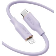 Anker PowerLine III Flow 641 A8663 USB Type-C - Lightning 60W 1.8 м (фиолетовый)
