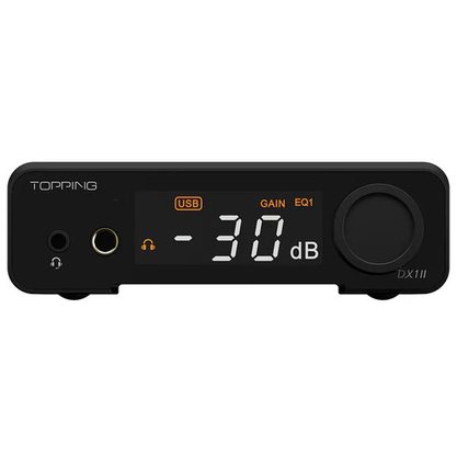 Портативный усилитель и ЦАП Topping DX1 II (черный)