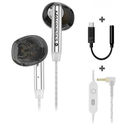 KZ Duet с микрофоном USB Type-C (черный)