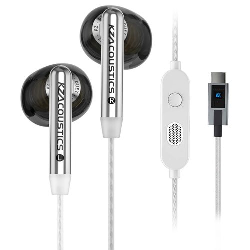 Наушники KZ Duet с микрофоном USB Type-C (черный)