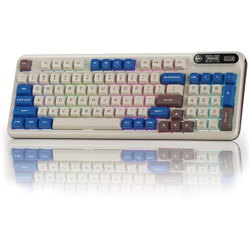 Игровая клавиатура KZZI Z98 Latte Rainbow Axis Switch