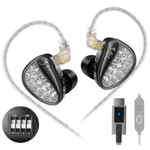 Наушники KZ ZA12 With Switches USB Type-С с микрофоном
