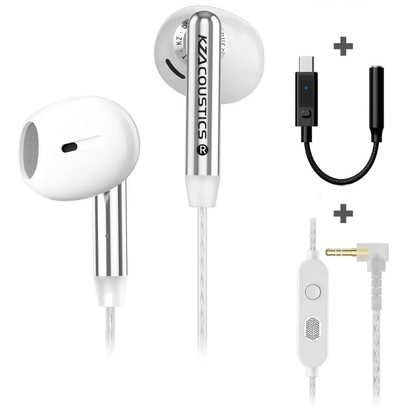 KZ Duet с микрофоном USB Type-C (белый)