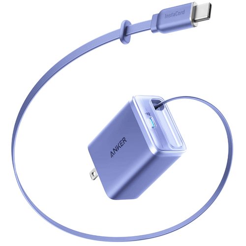 Anker Nano Charger 35W Built-In Retractable USB-C A2339 (синий)