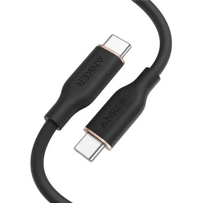 Кабель Anker 643 USB-C - USB-C (Flow, Silicone) 240W A8553 1.8 м (черный)