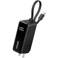 Anker Power Bank Fusion Built-In Lightning Cable A1636 30W 5000mAh (черный)