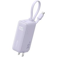 Anker Power Bank Fusion Built-In Lightning Cable A1636 30W 5000mAh (сиреневый)