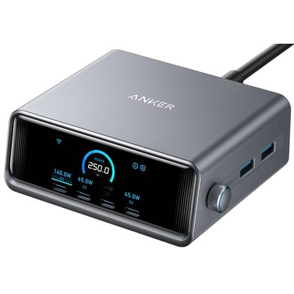 Зарядное устройство Anker Prime A2345 250W GaN Charging Station (черный)