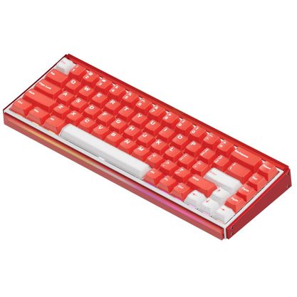 Игровая клавиатура AKKO RAY68 HE Magnetic Wireless AstroAim Magnetic Switches (белый/красный)