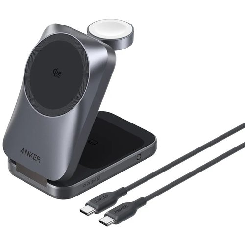Зарядное устройство Anker Prime 3-in-1 Wireless Charging Station MagGo B25N1 25W (серый)