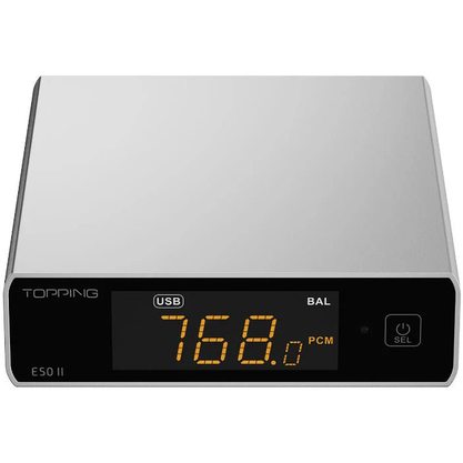 Портативный усилитель и ЦАП Topping E50II (серебристый)