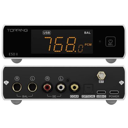 Портативный усилитель и ЦАП Topping E50II (белый)