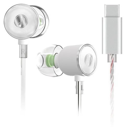 Наушники  Zhulinniao Shuanghua Z2 USB Type-C (серебристый)