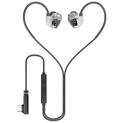 Наушники Zhulinniao QIlin ZG1 USB Type-C (серебристый)