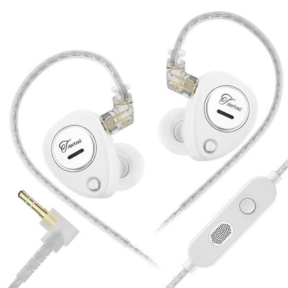 Наушники KZ Taurus с микрофоном (белый)