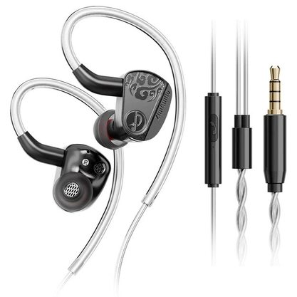 Наушники Zhulinniao Jinghong Z3 с микрофоном 3.5 мм (серебристый)