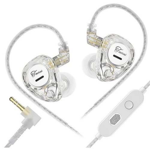 Наушники KZ Taurus с микрофоном (прозрачный)