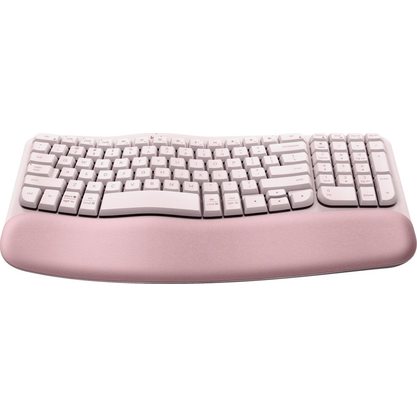 Клавиатура офисная Logitech Wave Keys (розовый)