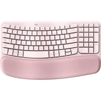 Клавиатура офисная Logitech Wave Keys (розовый)