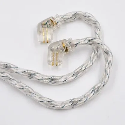 Уцененный товар KZ Silver/blue mixed (784 core) upgrade cable 3.5 mm (уценка)