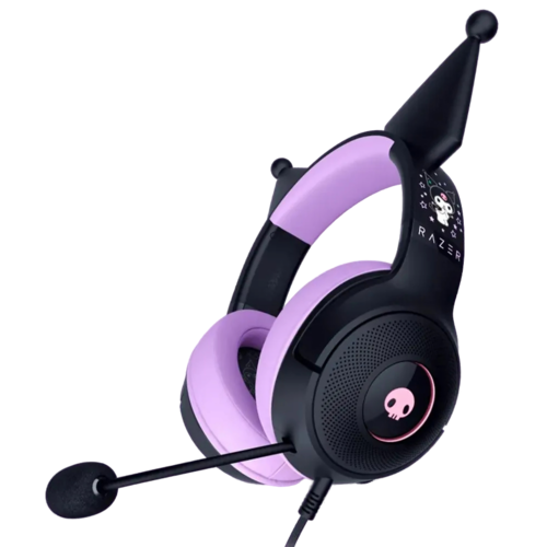 Наушники Razer Kraken Kitty V2 USB Kuromi (черно-розовый)