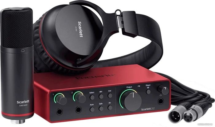 Купить набор для звукозаписи Focusrite Scarlett 2i2 Studio (4rd gen ...