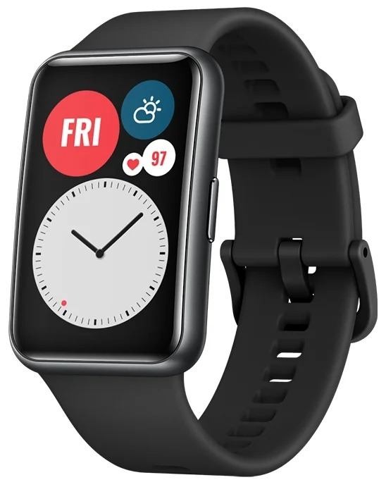 Купить умные часы (фитнес-браслет) Huawei Watch Fit (черный) в Минске, цена