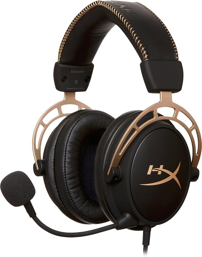 Купить игровые наушники HyperX Cloud Alpha (черный/золотой) в Минске, цена