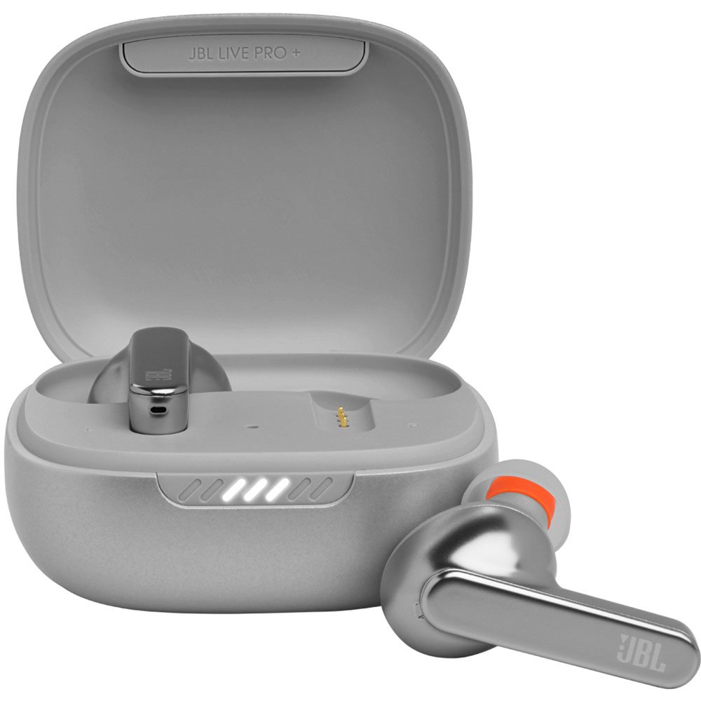 Купить беспроводные наушники JBL Live Pro+ TWS (серебристый) в Минске, цена