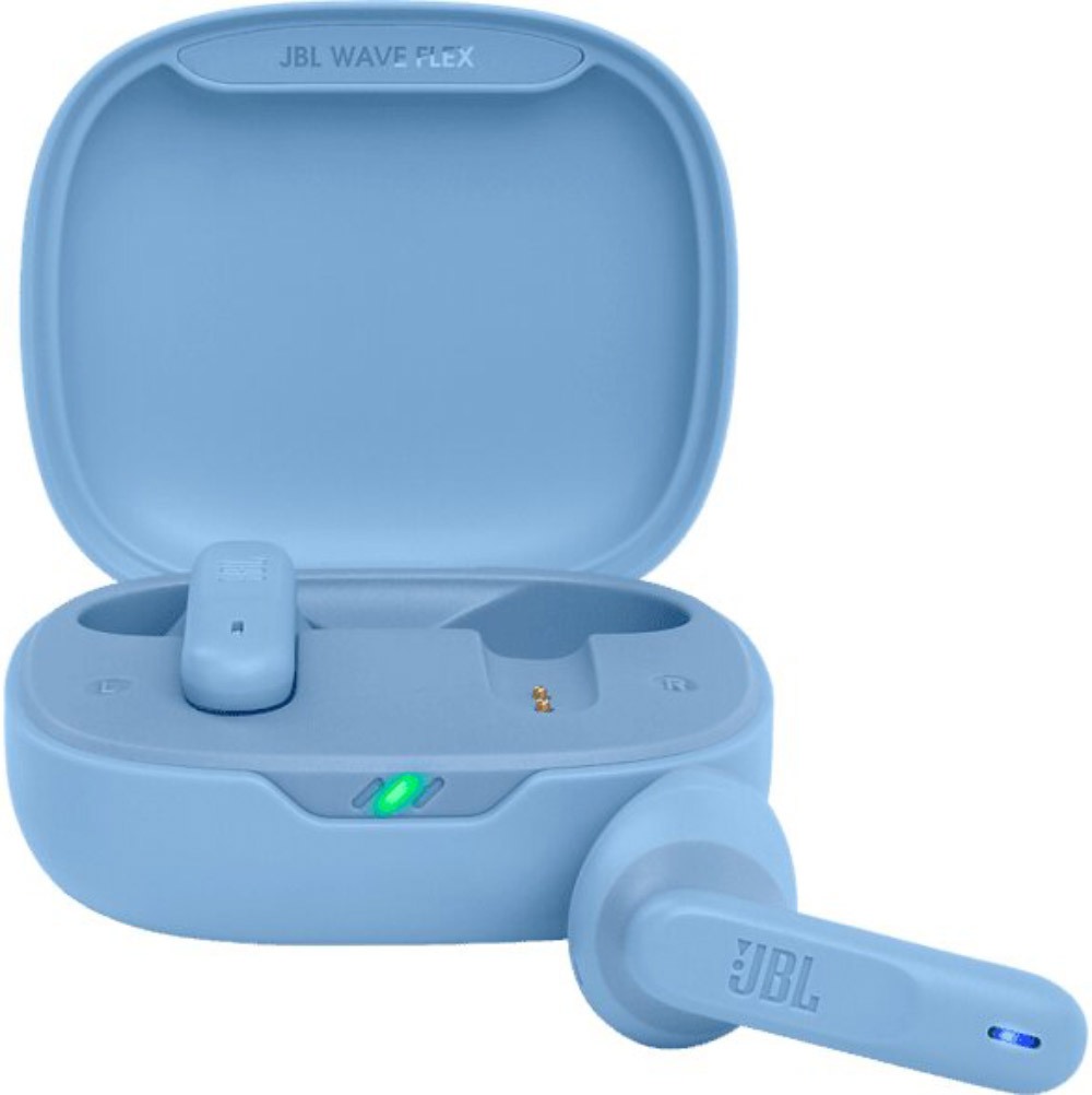 Купить беспроводные наушники JBL Wave Flex (синий) в Москве, цена