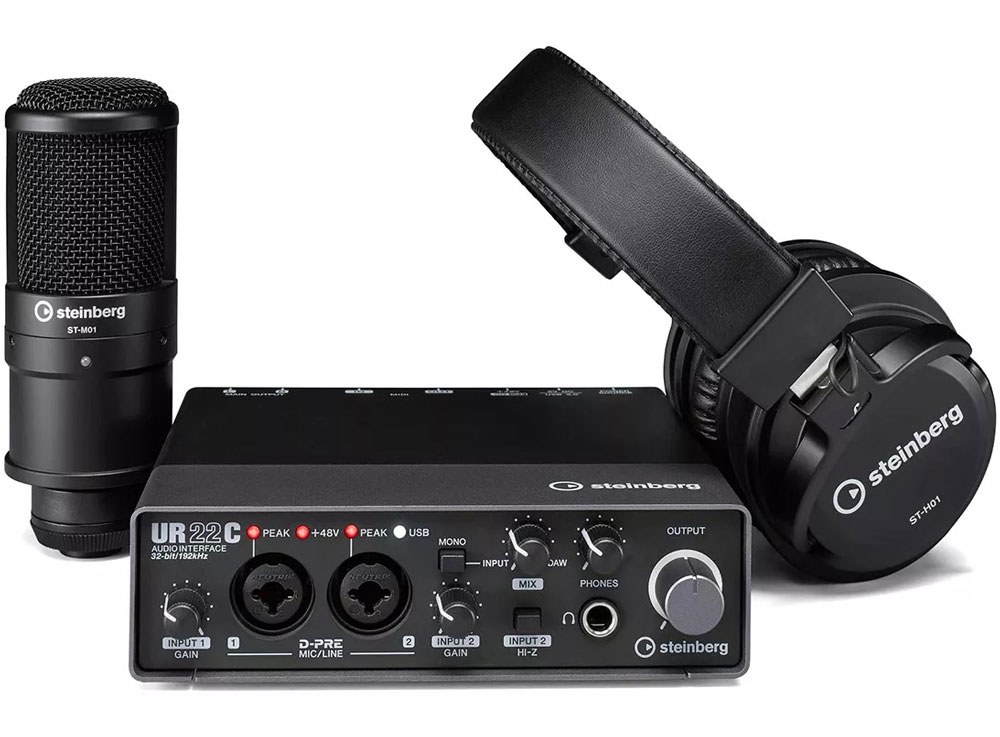 Купить набор для звукозаписи Steinberg UR22C Recording Pack в Минске, цена
