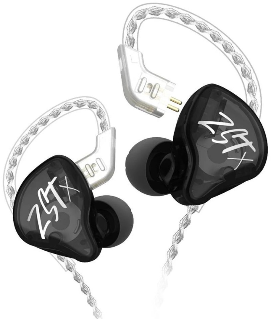 Купить наушники KZ Acoustics ZST X без микрофона (черный) в Минске, цена