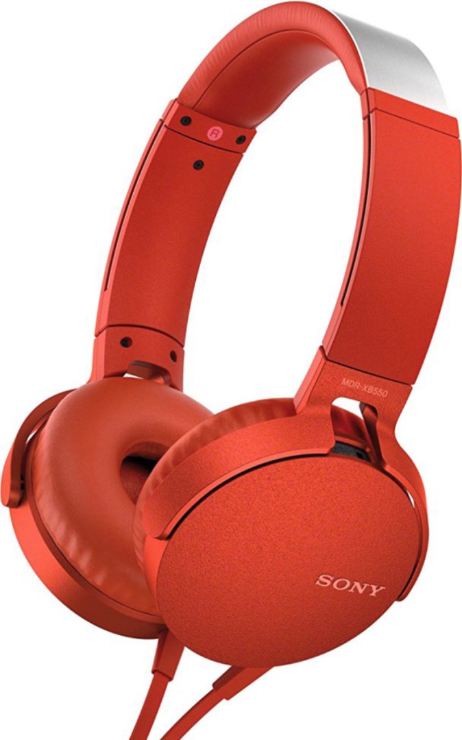 Купить наушники Sony MDR-XB550AP (красный) в Минске - Каталог